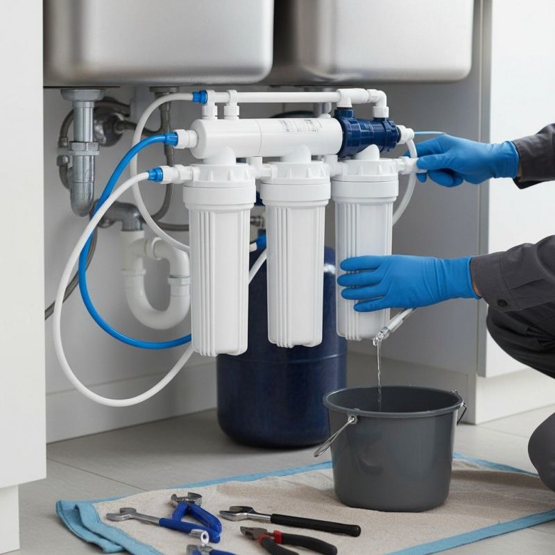 Reverse Osmosis Installation detail